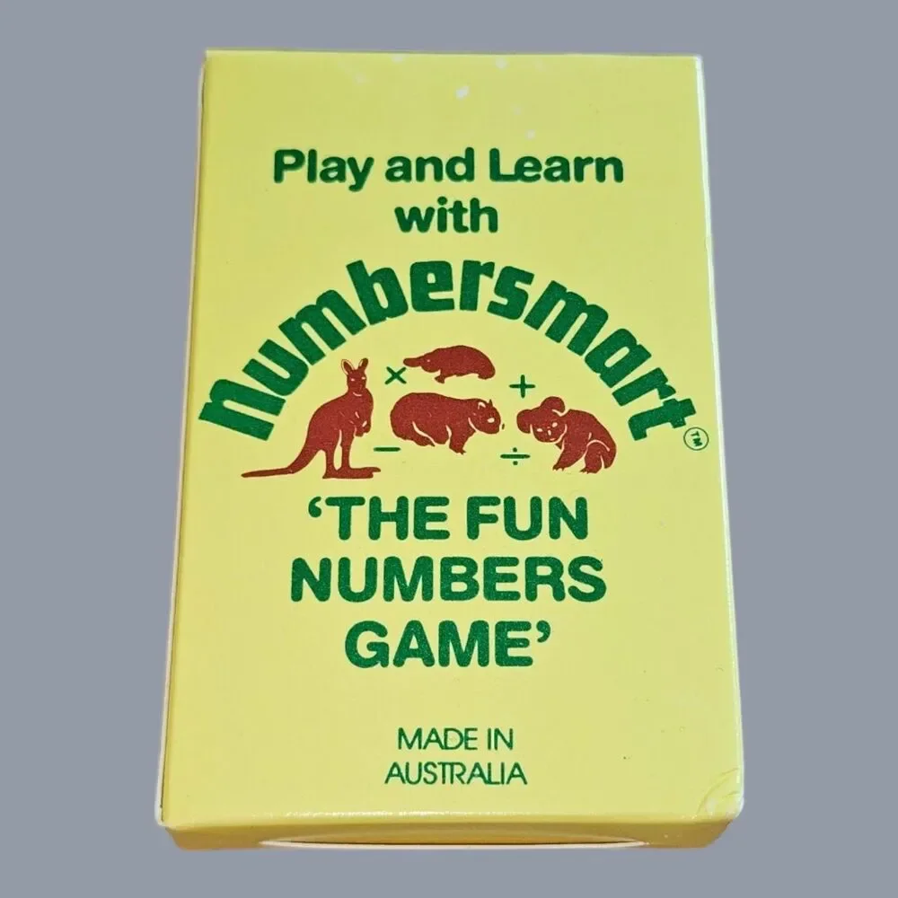 Numbersmart Educational Card Game 'The Fun Numbers Game' Made in Australia All